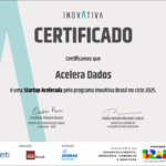 certificacao inovativa - Acelera Dados é reconhecida como Startup Acelerada pelo InovAtiva Brasil 2025
