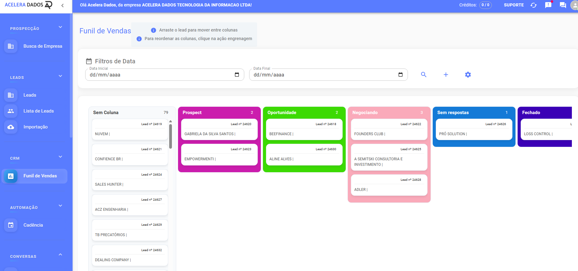 crm - Prospecção B2B Automática